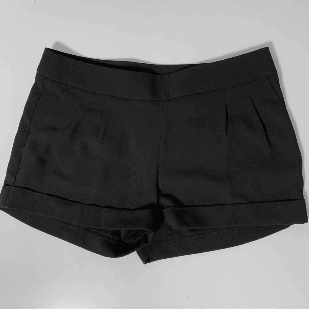 Express Black Pleated Dress Shorts